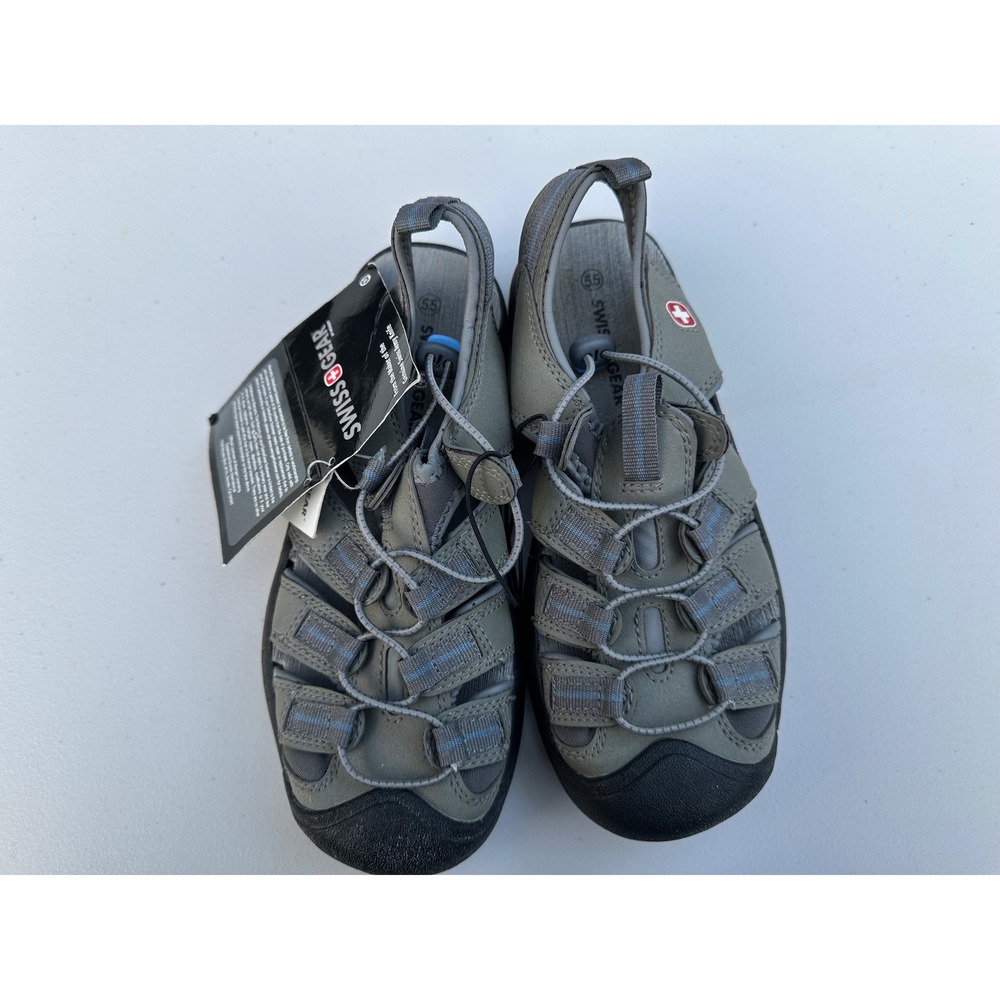 SwissGear Darcy Mens Water Shoes Grey Hiking Sandals Size 5.5 NEW